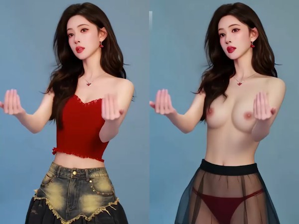 AI明星脱衣孟子义&amp;轩子巨2兔&amp;程潇顶级高颜巨乳双屏视角诱惑十足#ai去衣#抖音风#白虎#混剪#骚逼#抖奶#挑逗#二次元#裸舞