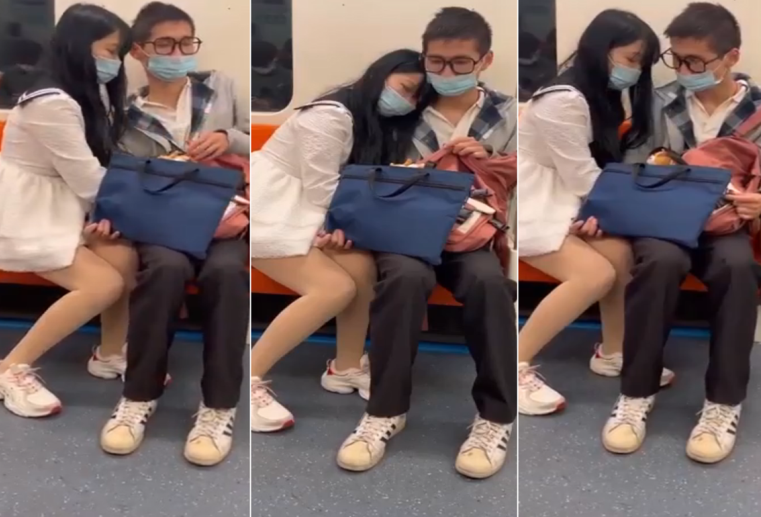 @20206989410 用户上传:女友在地铁上帮男友打飞机