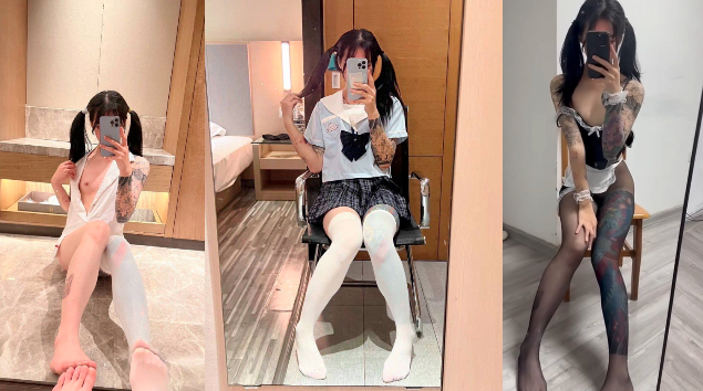 双马尾符文精神小妹，身材娇小却野性十足与男友做爱视频刺激流出