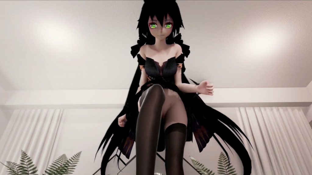 【3D】黑发洛天依裸舞