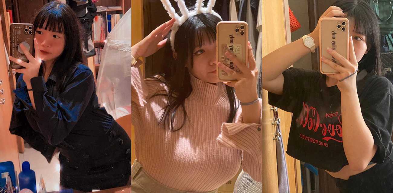 超可爱齐刘海学生妹【黄语婧】社交媒体聊色发裸照惨遭外流,巨乳白虎小母狗揉奶自慰