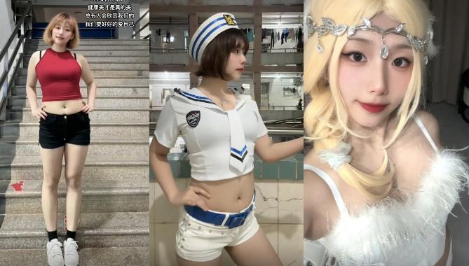 成都师范大学【王敏】抖音【超级无敌芒果冰】被金主拿下,一边举着吃几把照片一边被金主狂干