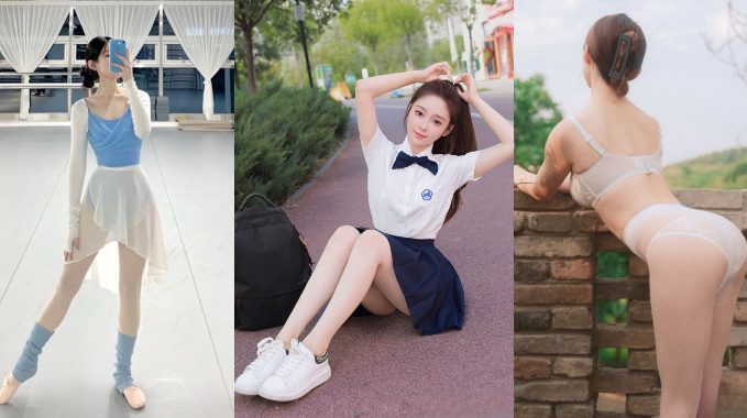 舞蹈系女大学生 被评委操的眼神迷离 不愧是学舞蹈的这身材这姿势简直绝了