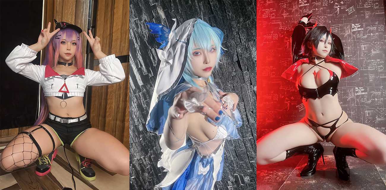 台湾福利姬【浵卡】极品少女COS丰川祥子,黑丝玉足狂撸肉棒,蜜穴与飞机杯轮番榨精