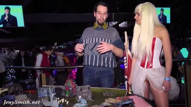 迪厅不穿内裤露出逼采访jeny smith#露出#挑逗#骚逼#白虎